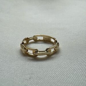 Link Ring 14k solid Gold | link Ring |  Ring | Perfect Gift | Real Gold |